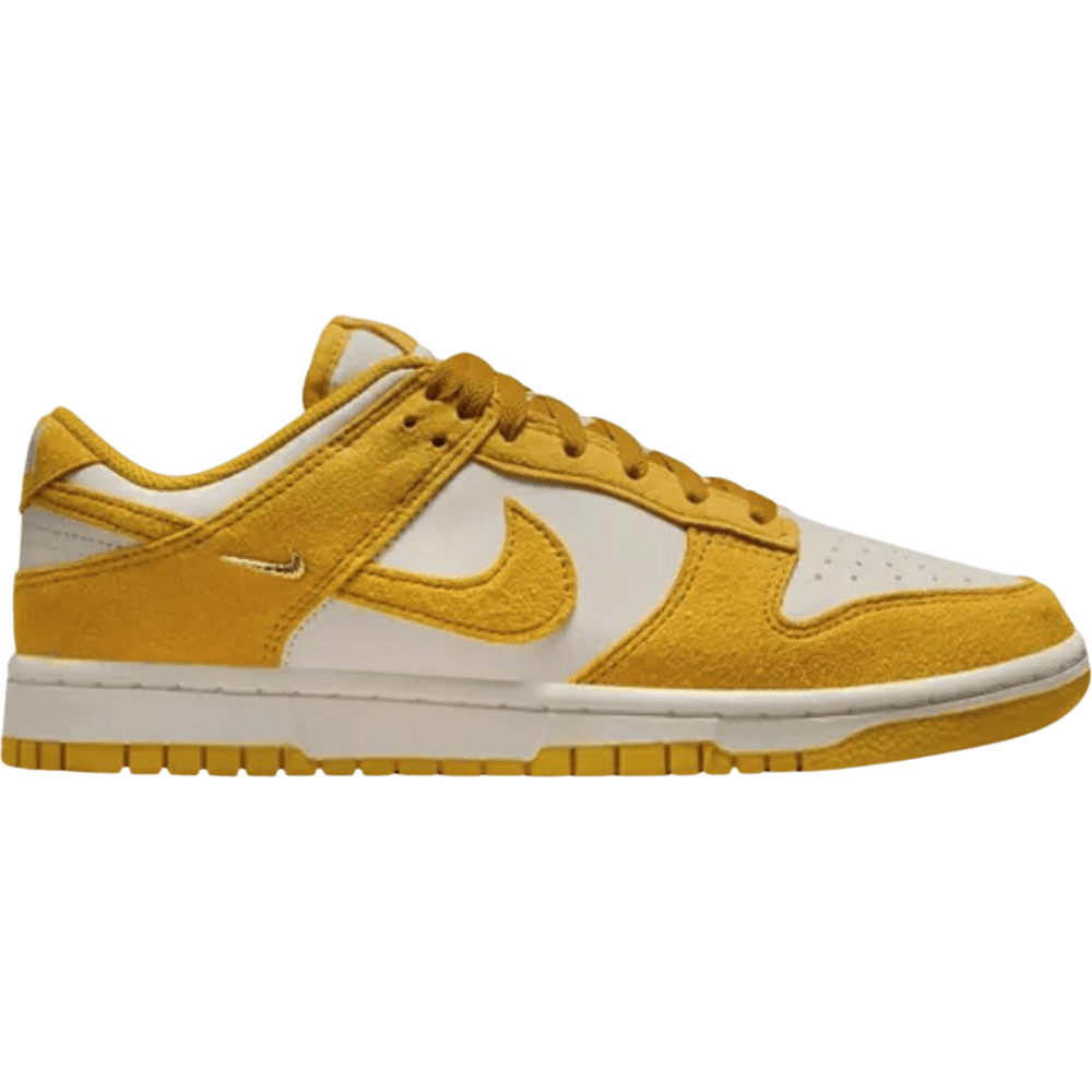 Nike Dunk Low Dark Sulfur Gold Mini Swoosh (Women's)